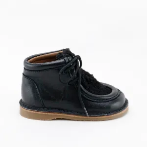 Papanatas Black Sherpa Baby Bootie