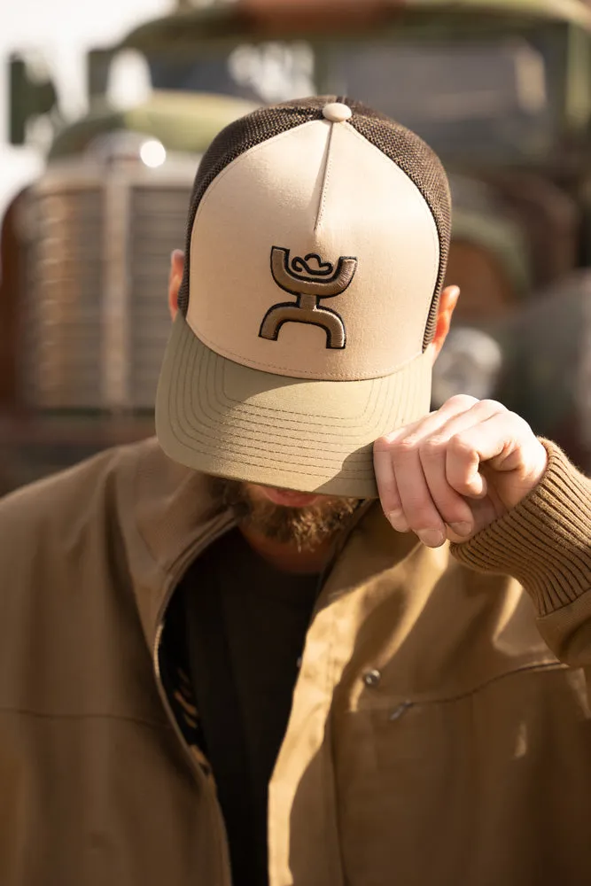 "Coach" Tan/Brown Hat