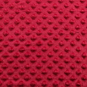 Red Minky Fabric by the Yard | Oeko-TEX Certified Plush | 60" Wide for Baby Blankets & More