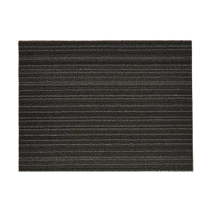 SKINNY STRIPE SHAG MAT, STEEL