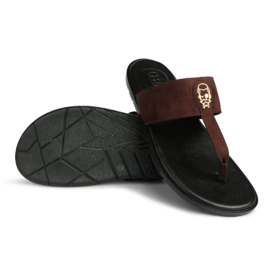 Soho - Brown Suede Signature Slippers