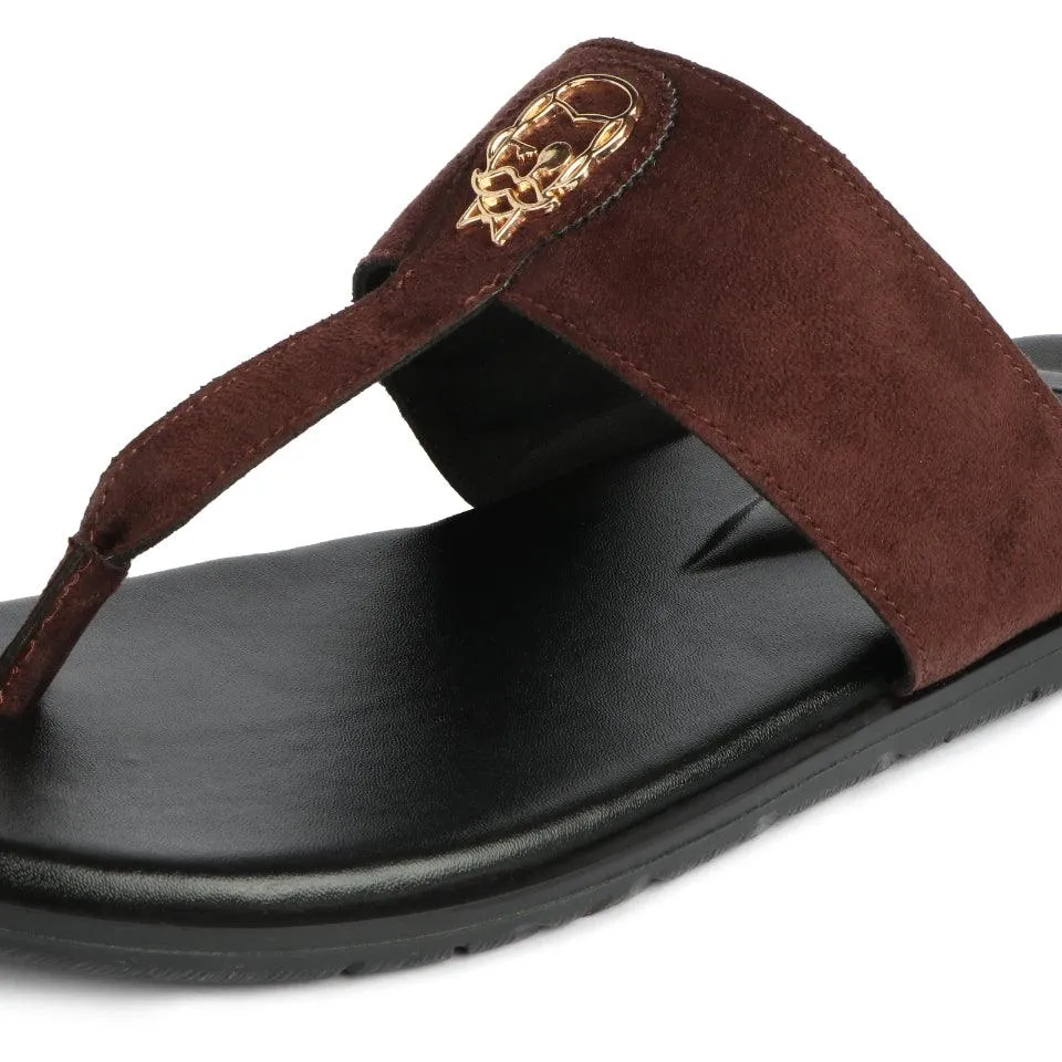 Soho - Brown Suede Signature Slippers