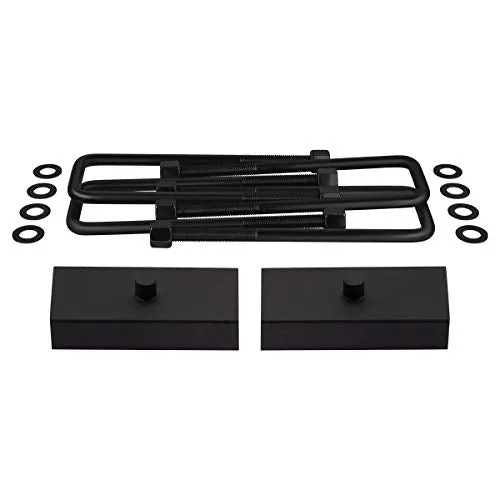 Supreme Suspensions - 3.5" Front   2" Rear Full Suspension Lift Kit for 2007 - 2019 Chevrolet Silverado & GMC Sierra 1500 2WD 4WD (BLACK) - Microfiber Towel Included