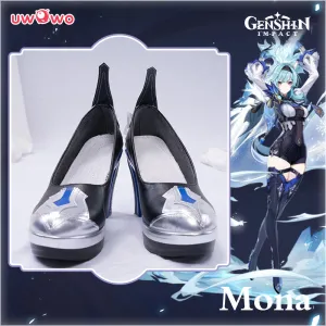 Uwowo Game Genshin Impact Eula Lawrence Cosplay Shoes