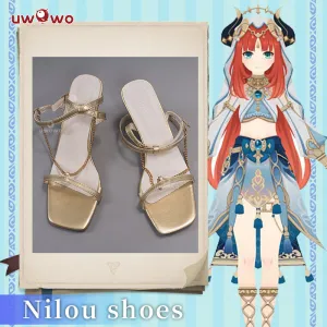 Uwowo Genshin Impact: Nilou Sumeru Hydro Female Cosplay Shoes Nilou Shoes