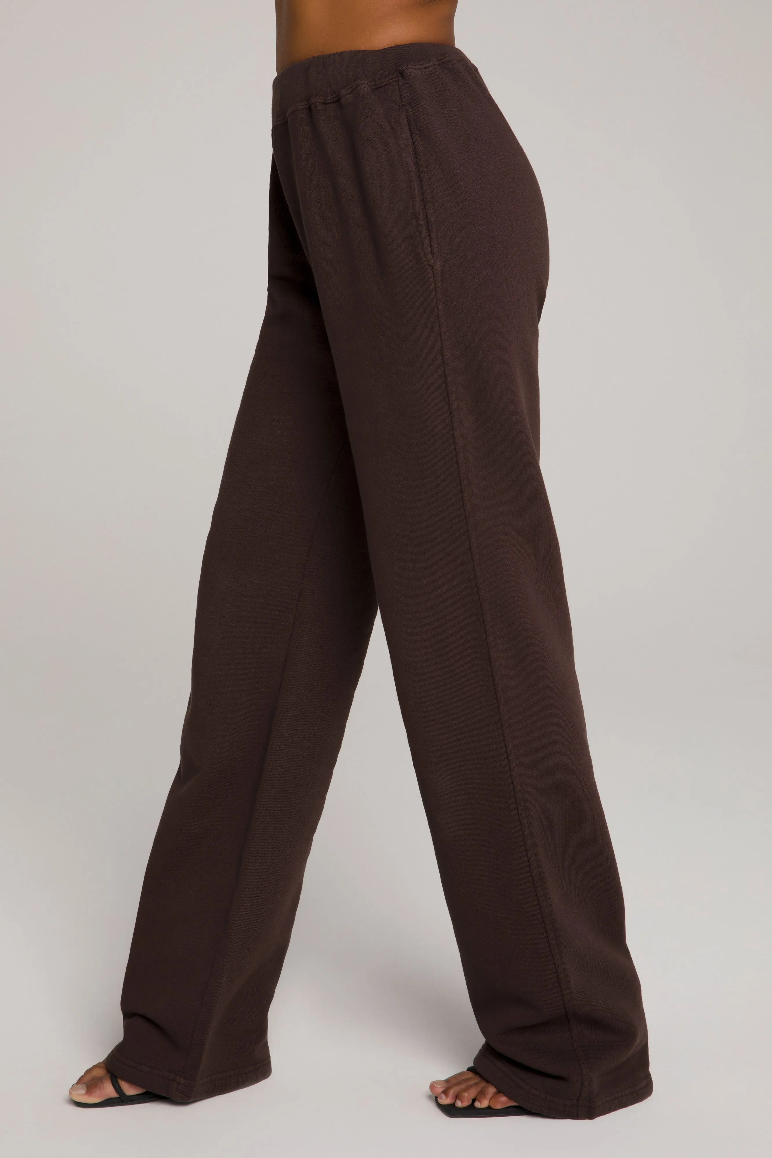 WIDE LEG SWEATPANTS | COFFEE001