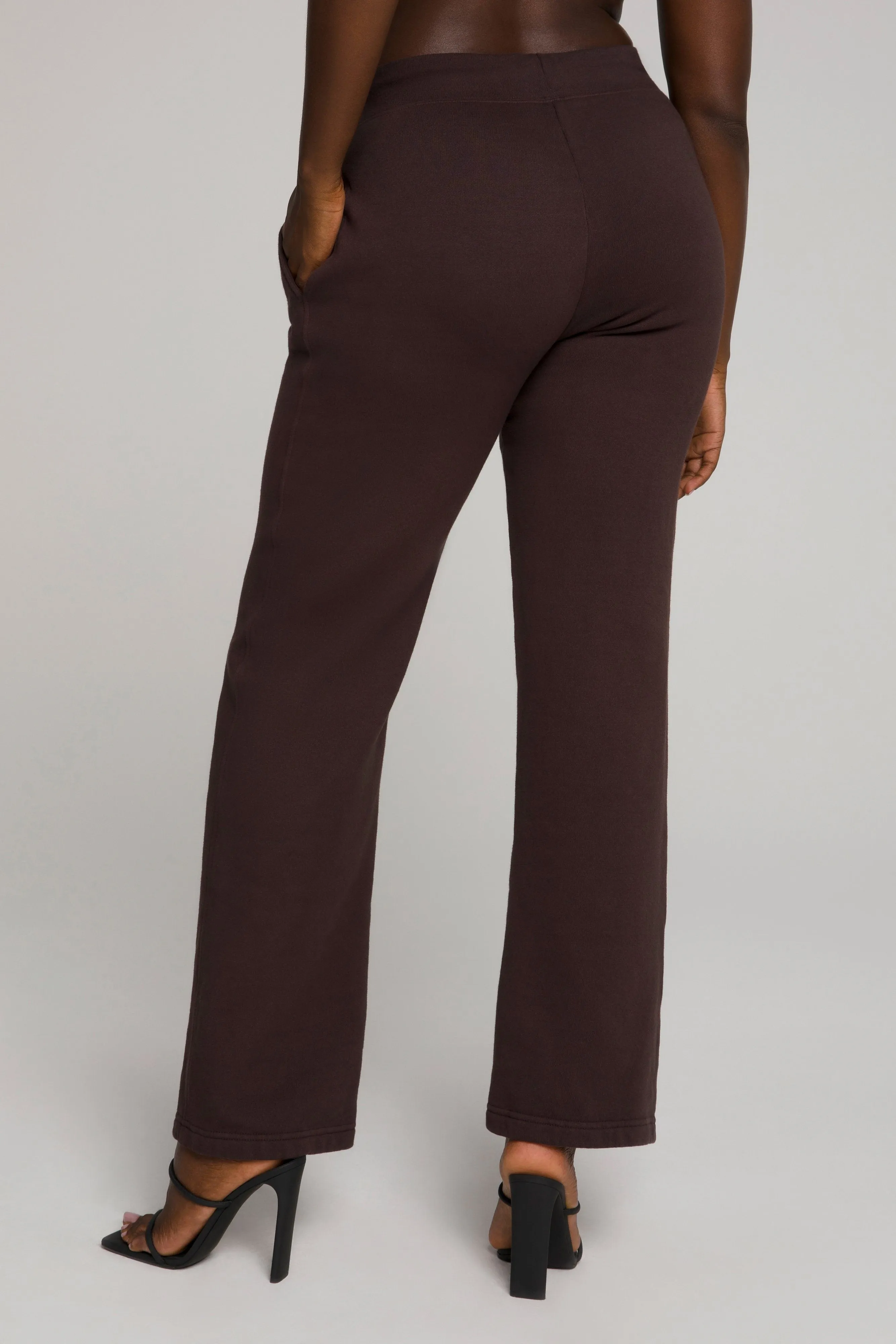 WIDE LEG SWEATPANTS | COFFEE001