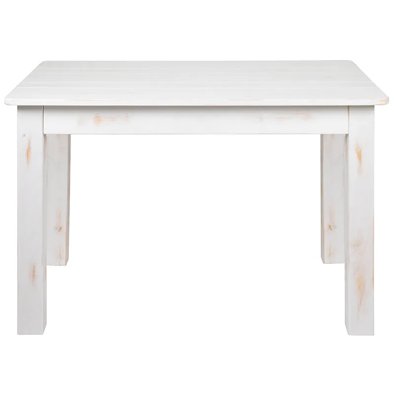 Worn White Heirloom Farm Table 2 Sizes