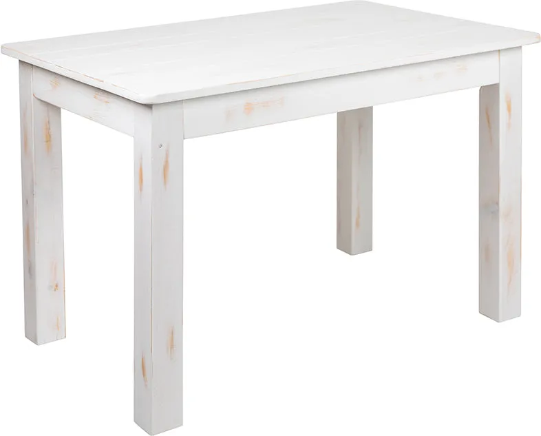 Worn White Heirloom Farm Table 2 Sizes