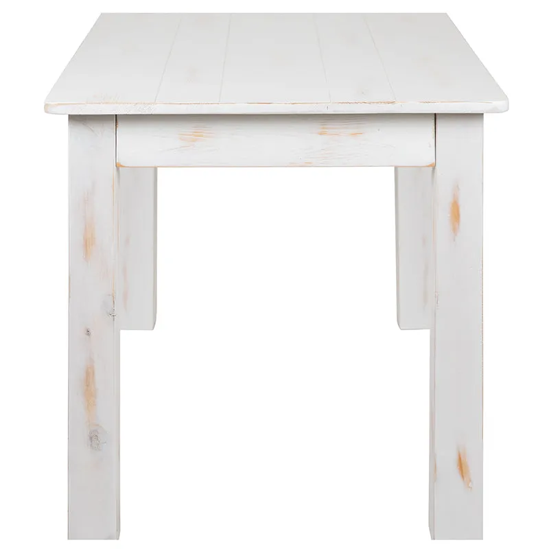 Worn White Heirloom Farm Table 2 Sizes