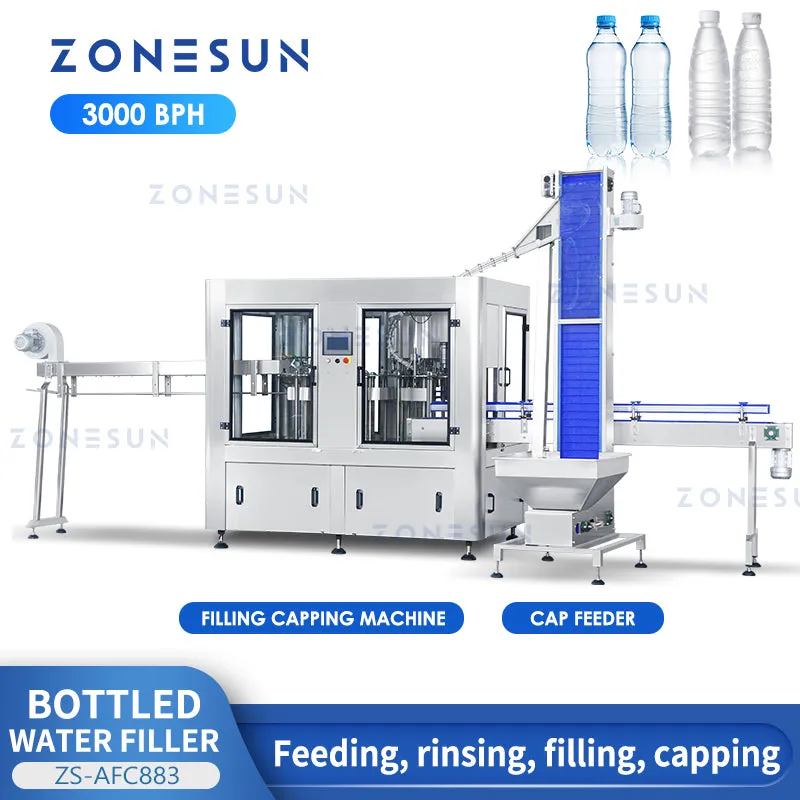 ZONESUN ZS-AFC883 Liquid Bottle Rinsing Filling Capping Production Line（SPECIAL OFFER）